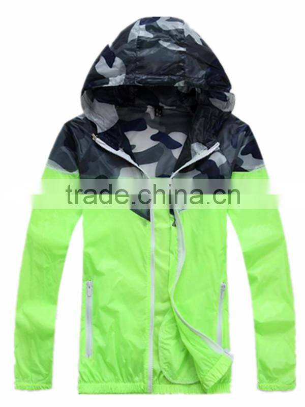 Active Design Sports Hooded Rain Jacket Men