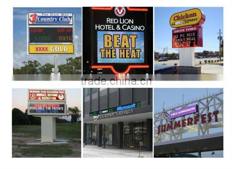 Asram P10 led message display sign / Outdoor GRY LED Display, Unit size 256(L)*25.6(H)*20(D)CM