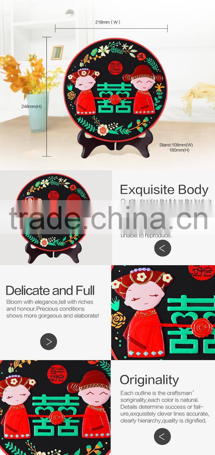 Beautiful wedding arts and resin handicraft design adsorb the harmful gas