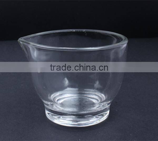 4OZ cheap high quality factory price borosilicate glass mortar & pestle for laboratory