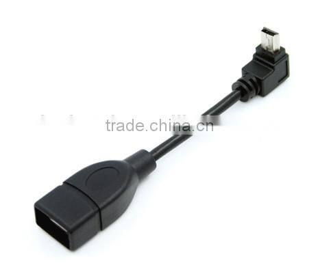 USB 2.0 Mini 5pin down angle to USB AF converter adapter