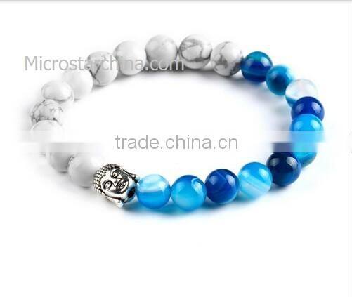 2016 New Lava Stone beads Buddha Men Bracelets, Gold Buddha, Black Yoga bracelet,Unisex