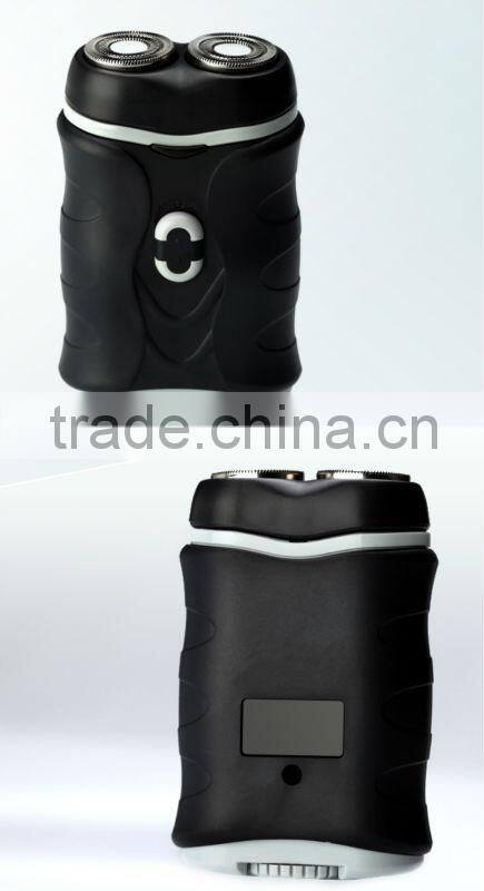 Black men's electric shaver 2-blades electric razor good for travel