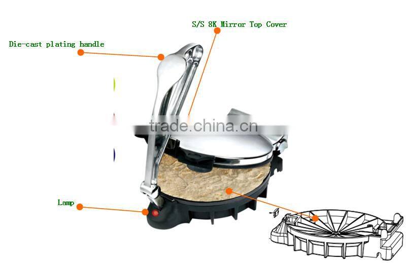 ZOSUN 10" Jeffrin Tortilla Maker/Tortilla Roti Makinesi