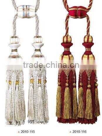 Alibaba china curtain bullion tassel tieback