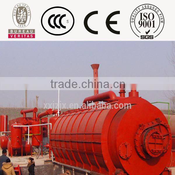 Waste used scrap tire rubber recycling pyrolysis machine