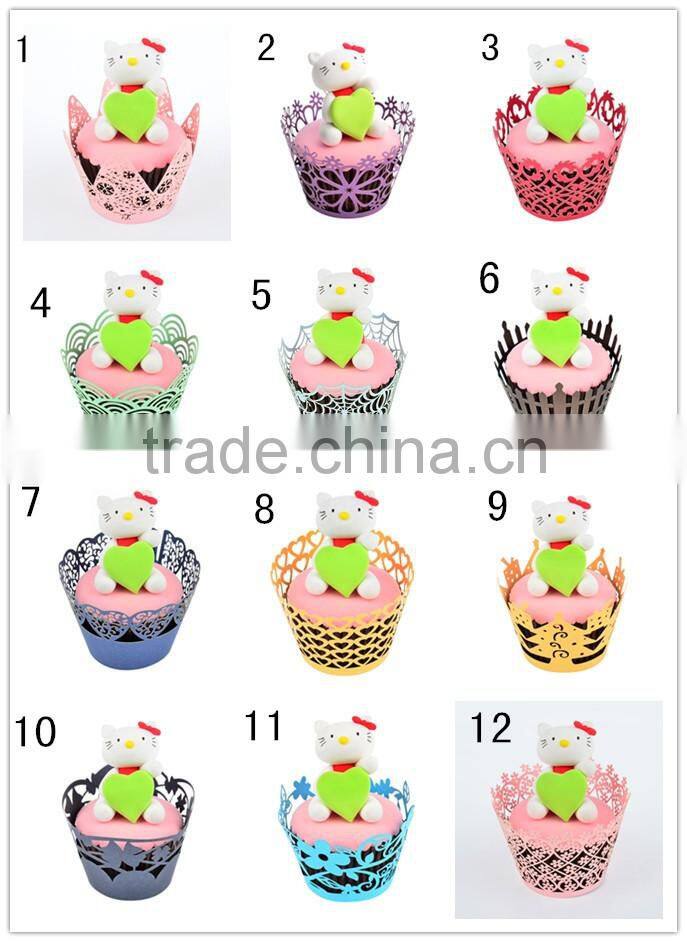 paper laser cut gift box christmas cake wrapper cake wrap