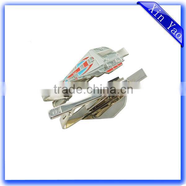 Customized silver nickel metal blank tie clips