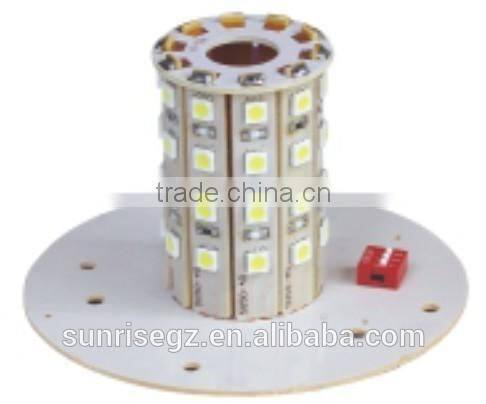 E-MARK SMD Flash Warning Light, ECE MARK 5050 SMD Toppower Warning Beacon(SR-BL-504S-3)Europe DIN Mount LED Beacons, 3 Functions