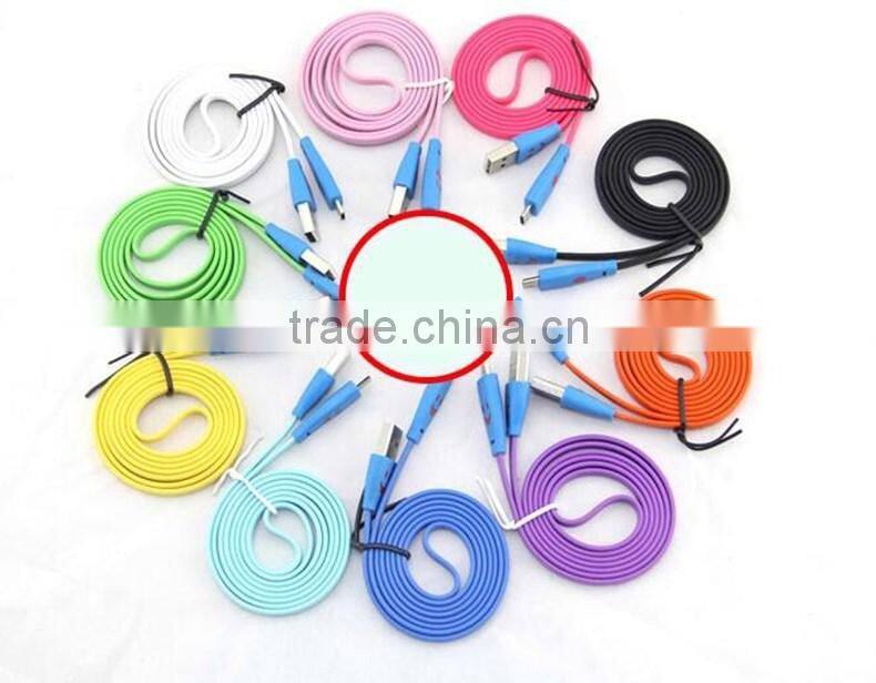 Wholesale low price smile usb data cable usb charging cable for iphone 5s/6/6plus