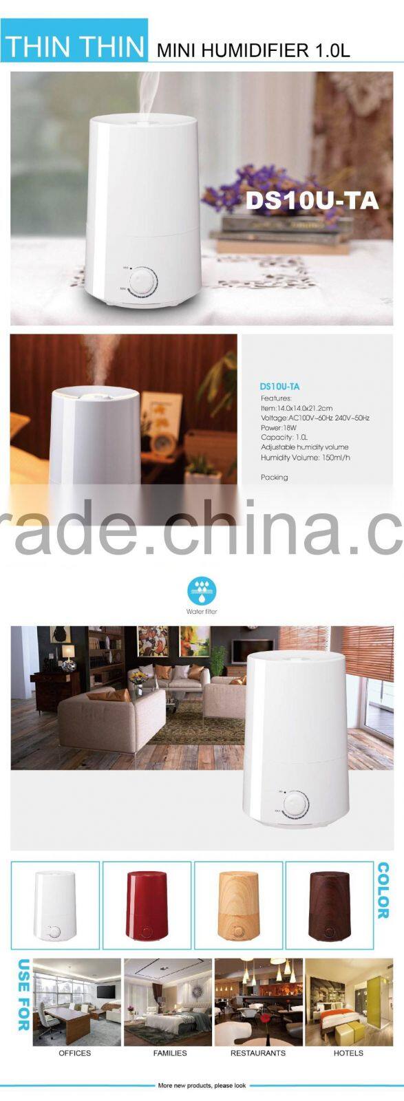 ULTRASONIC HUMIDIFIER 1L/AIR HUMIDIFIER/AROMA OIL DIFFUSER/ESSENTIAL OIL HUMIDIFIER