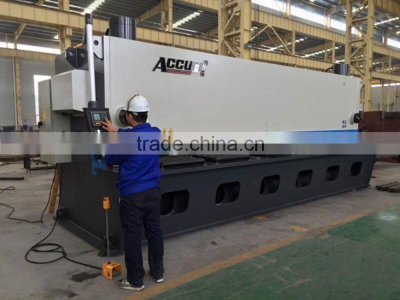 16X4000mm Hydraulic Guillotine Shearing Machine with South Korea Kacon pedal switch