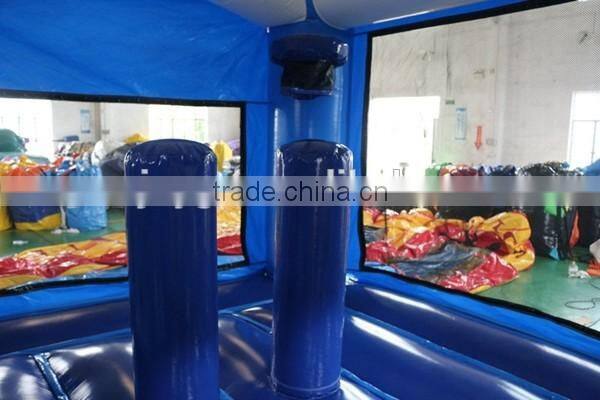 Hot Commercial Grade Cheap Dolphin Water Slide ,28ft Castle Slide