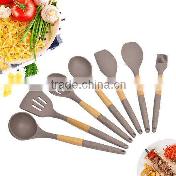 FDA LFGB Food Grade Wholesale Silicone Personalized Kitchen Utensil Set Modern Baking Cooking Tools Best Selling Products