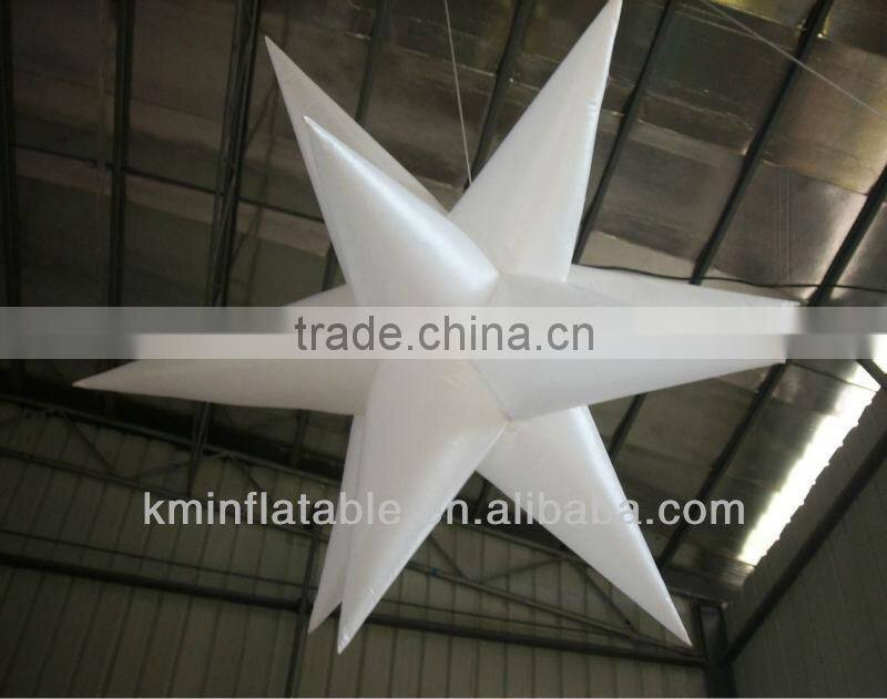 white inflatable star