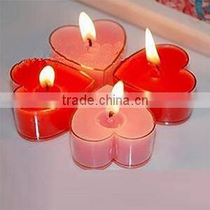 Colorful Scented Heart Shape Teaight Candles
