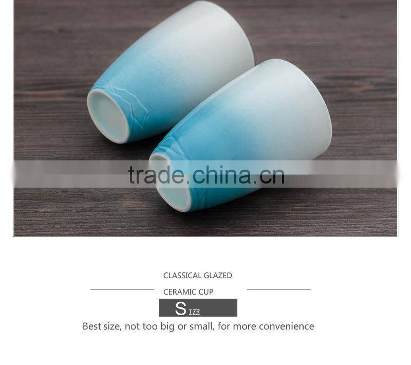 Factory sea blue color change ceramic mug CC-C017