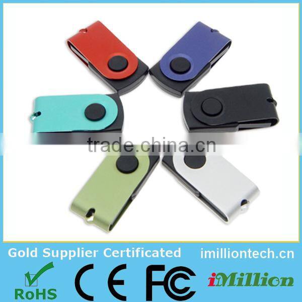 Latest Design USB 2.0 8Gb mini metal usb swivel flash thumb drive singapore