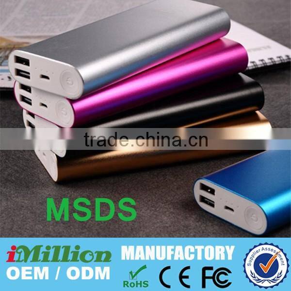 mobile chager powerbank 2 cables for smarthones and iphones