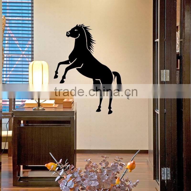 Promotional Home Decorations Black Vinyl Horse Wall Stickers for Kids