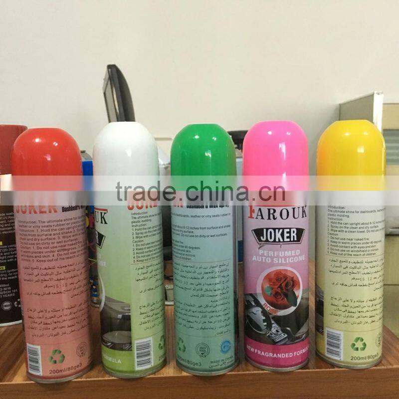 Factory wholesale price car care product wax car dashboard spray, car dashboard shine spray, car leather wax