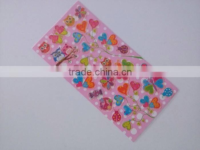 Die-cut printing white PVC sticker