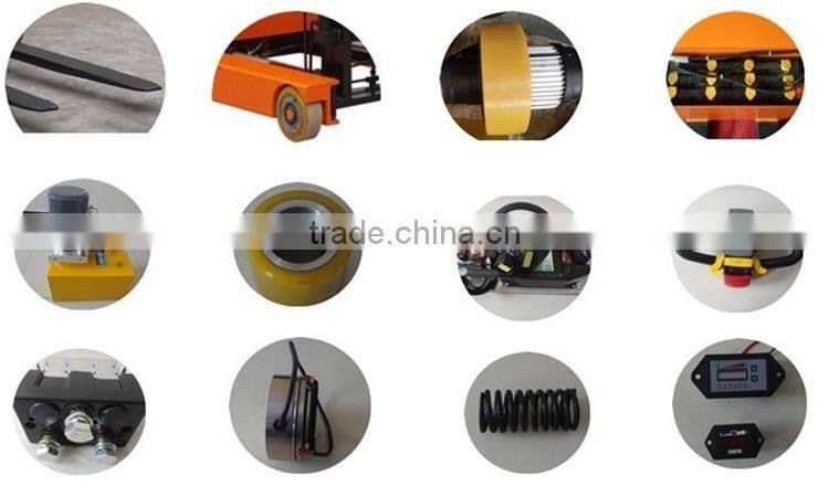 Competitive Ajustable Fork Electric Reach Stacker Forklift Price