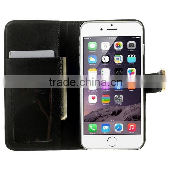 Flip Leather Case for iPhone 6 Plus, Leather Phone Case for iphone6 5.5 inch