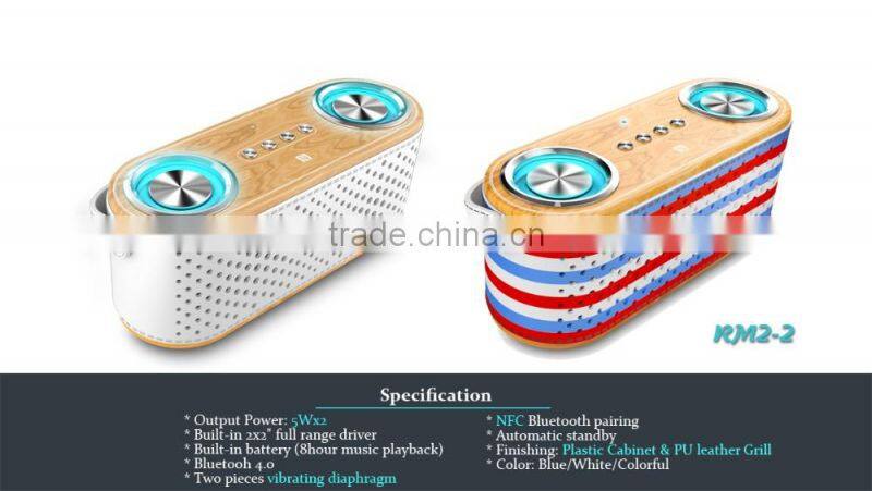 Professional Silicone Metal Stereo Outdoor Bluetooth Speaker RS111