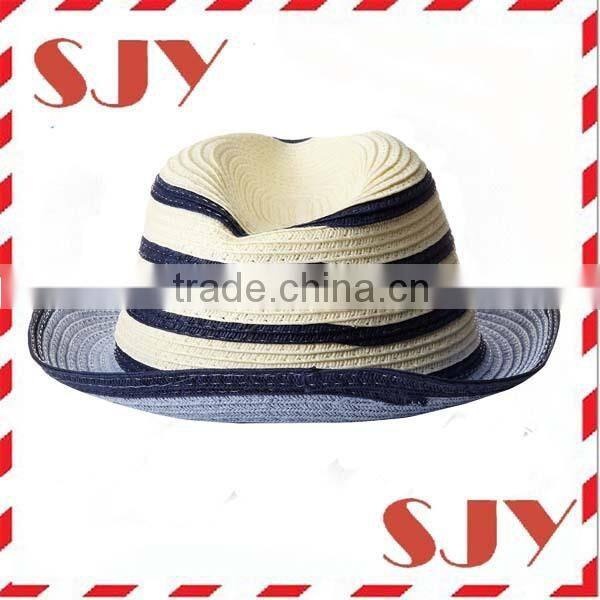 Wholesale flodable fedora cheap mens straw hats