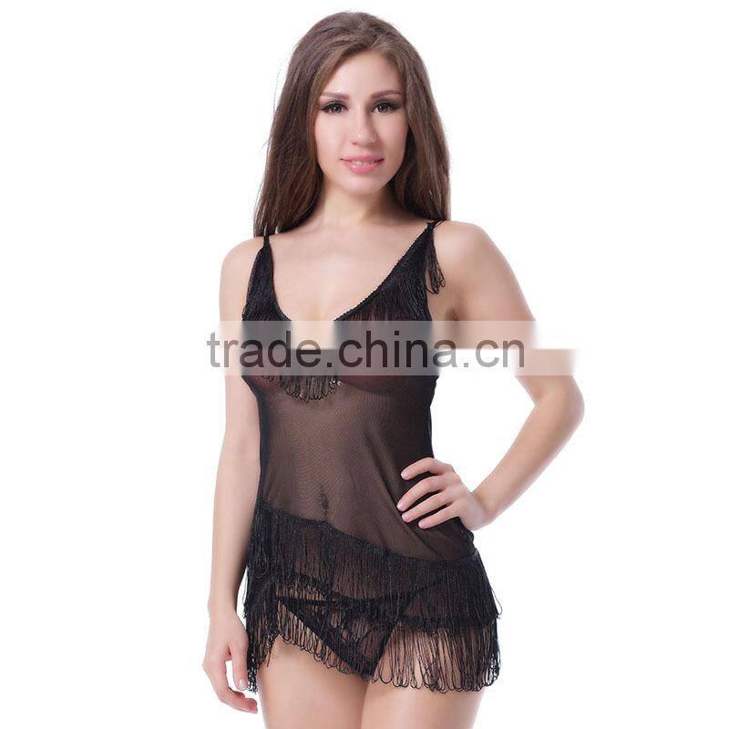 In stock asian design sex lingerie transparent