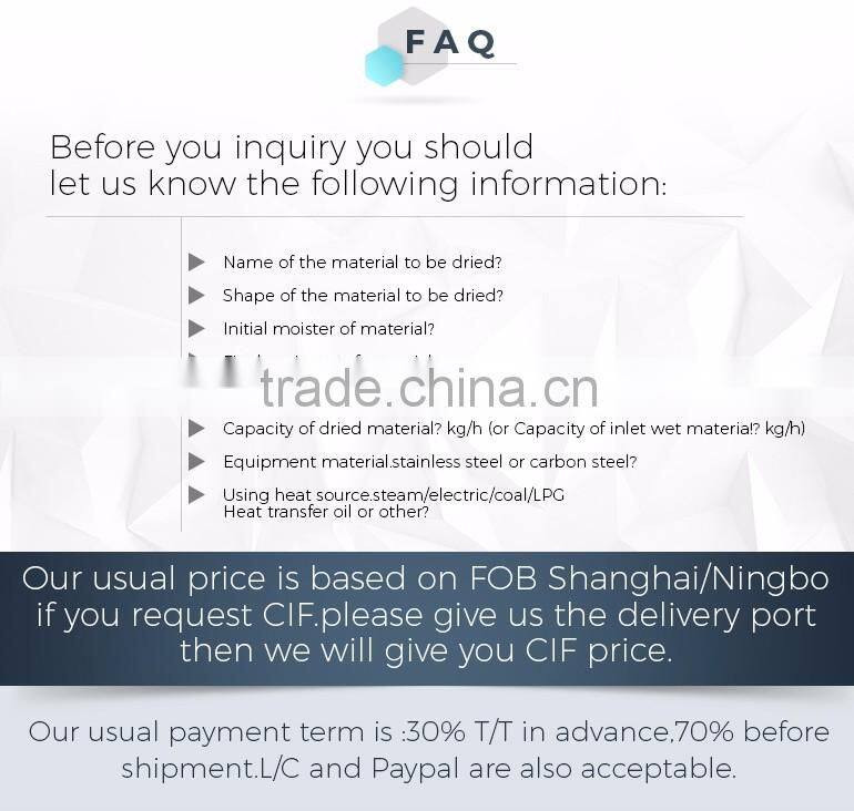 Sea salt dryer fluid bed dryer manufacturers in China