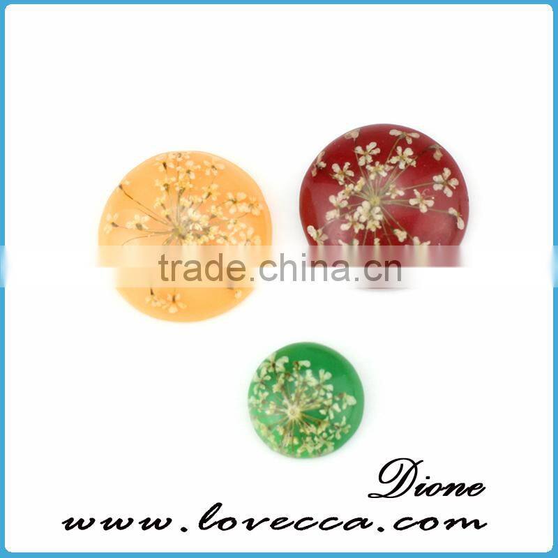 2015 New arrival !!! High quality fashion new design Flower Adjustable Resin Ring, Four leaf clover Resin Cabochon for ring