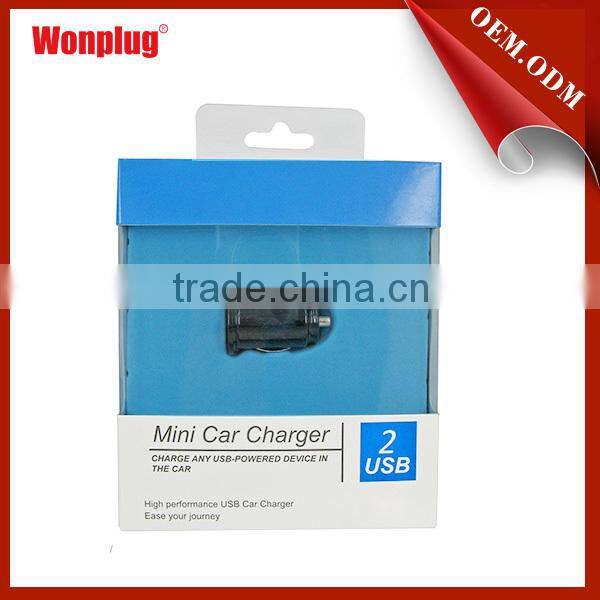 2015 metal universal dual port car usb charger