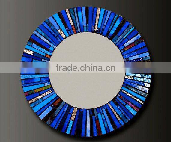 Mirror glass wholesale with mosaic and wooden almirah designs with mirror