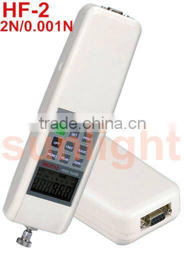 Digital Force Gauge Push and Pull Force Meter N/KG/LB RS232 Built-in Sensor HF-2