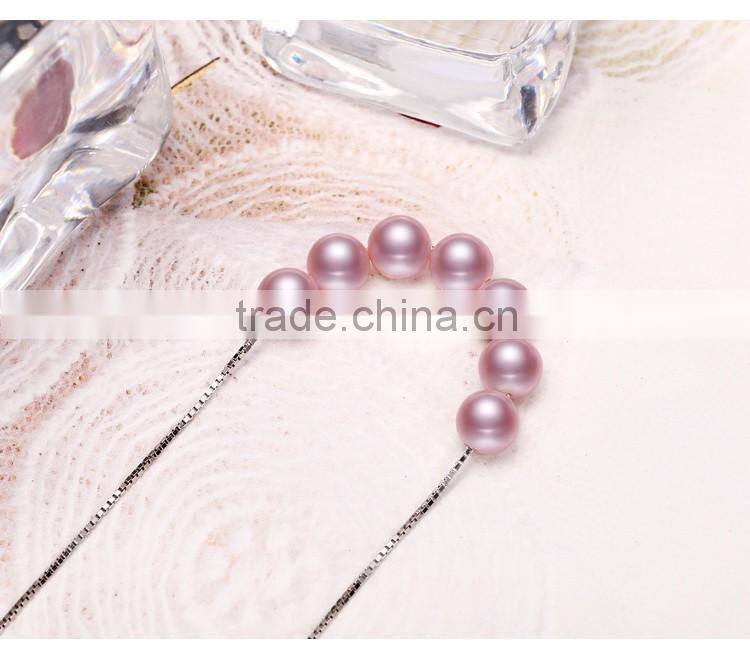 Modern 925 Sterling Silver Pendant,Mother of Charm Pearl Pendant