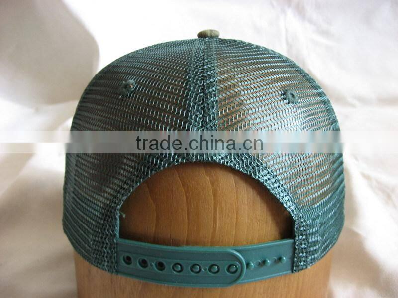 Wholesale Cheap Camo Trucker caps with Flat Embroidery