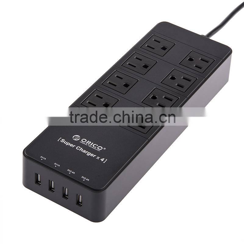 2015 Popular mini size US 2 outlet power strip with usb ports