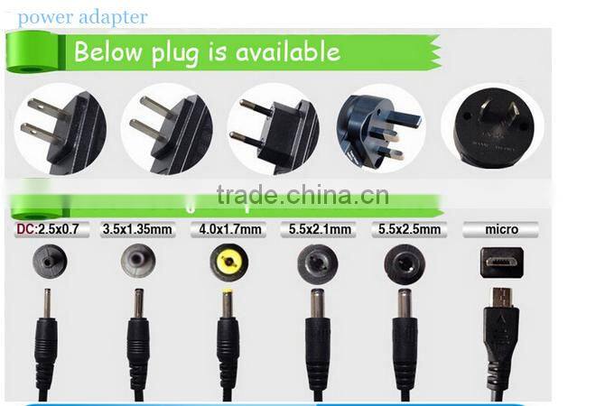 Britain (UK) plug 12v 2a 24v 1a 24w series ac dc wall mount power adapter with CE GS certifications