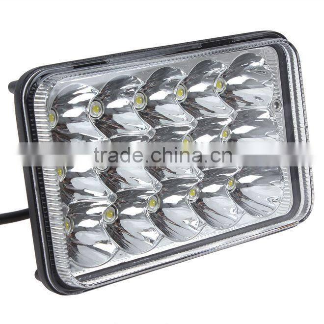 5 inch 45w round sealed beam headlight 4x6 high low beam for truck, offroad lighting