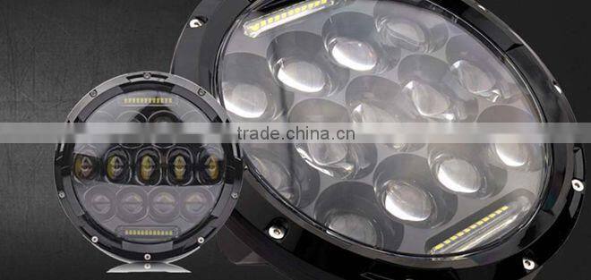 Sealed beam waterproof 7 inch 75w replacement headlight jeep compass