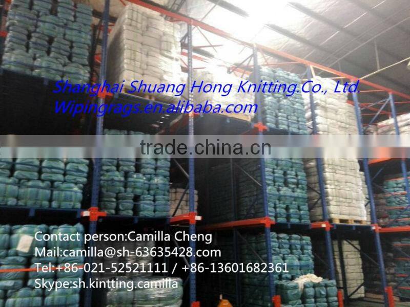 100% fiber White Y-shirt rag with new materials