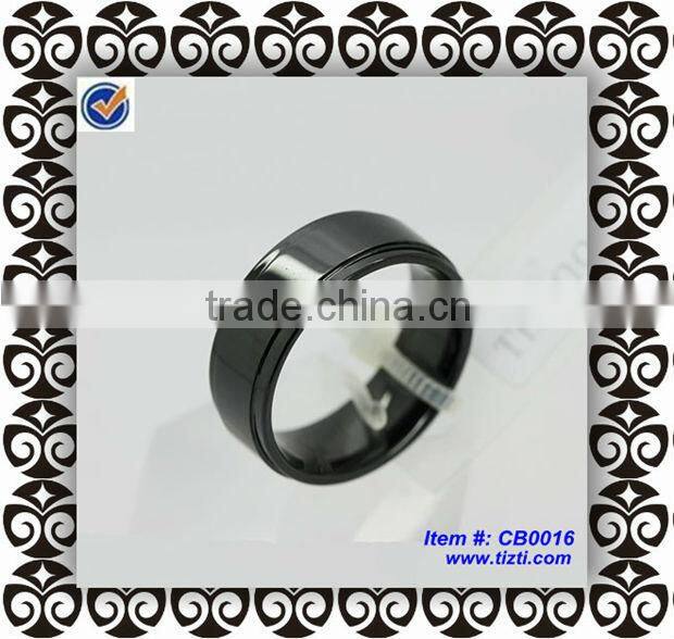 Hot sale ceramic masonic ring black