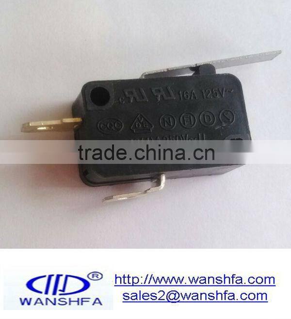 16A 125V Straight level Micro Switch KW7-03-2