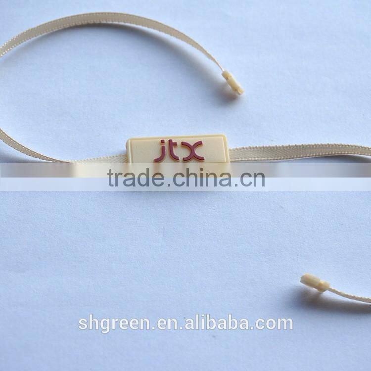 Promotional bottle string plastic tag