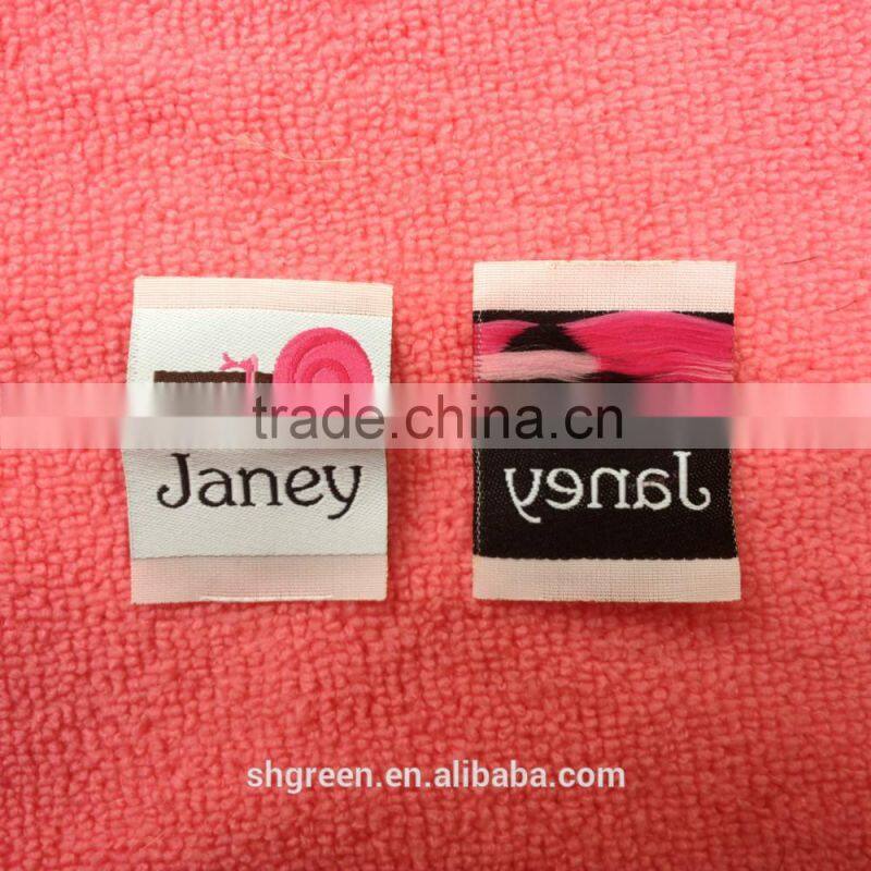 soft damask washing instructions woven label for down wear