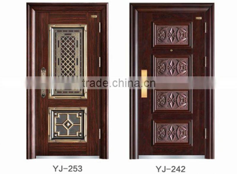 Steel single cold rolled outside/inside doors latest designs for sales