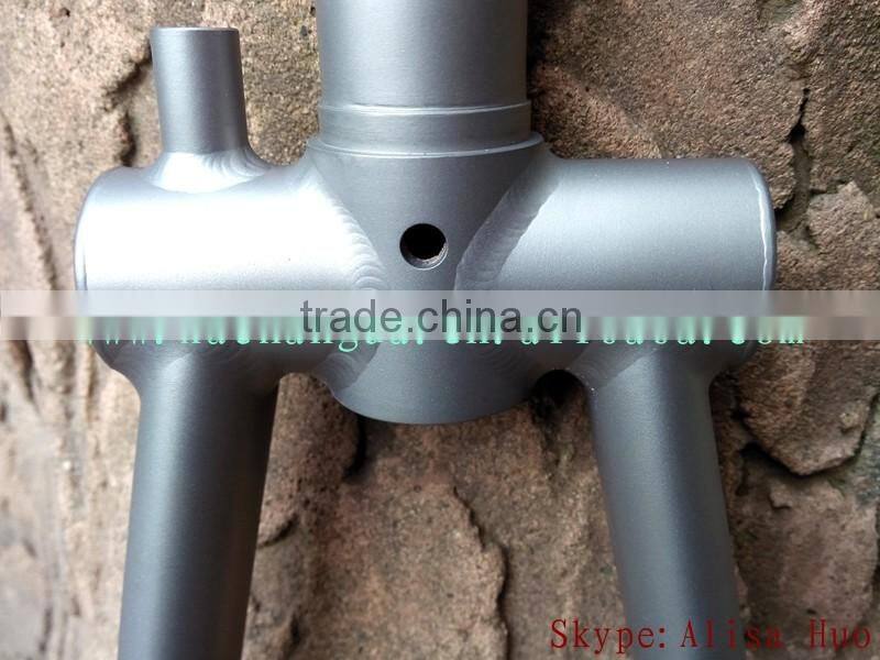 titanium folding bike front fork titanium road bike frok titanium folding bike frame