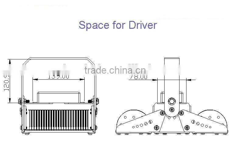2016 new waterproof linear high bay light 3 module 150w Meanwell driver